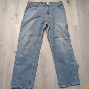 Vintage Levis SilverTab Jeans Mens 38 Blue Relaxed Slight Distressed Silver Tab